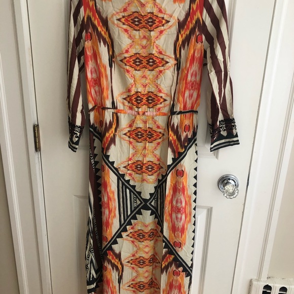 COPY - Hemant & Nandita Ikat Print Maxi Dress - Picture 2 of 6